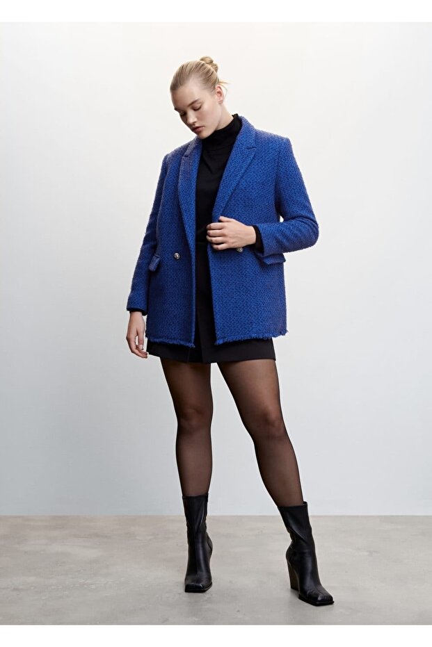 Mücevher Düğmeli Tüvit Ceket - 7