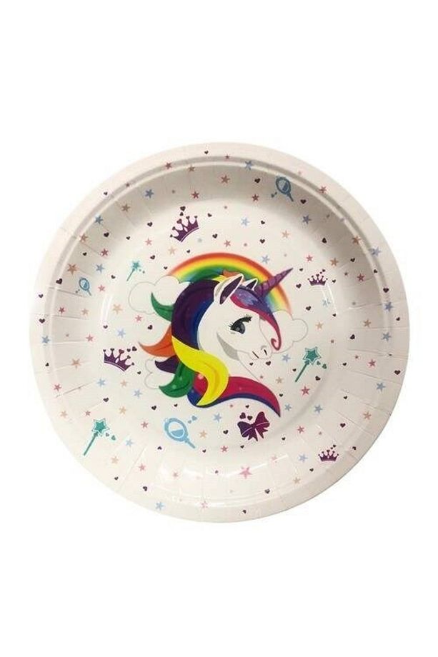 Unicorn Parti Malzemeleri 8 Kişilik Afişli Renkli+unicorn Doğum Günü Konsepti - 2