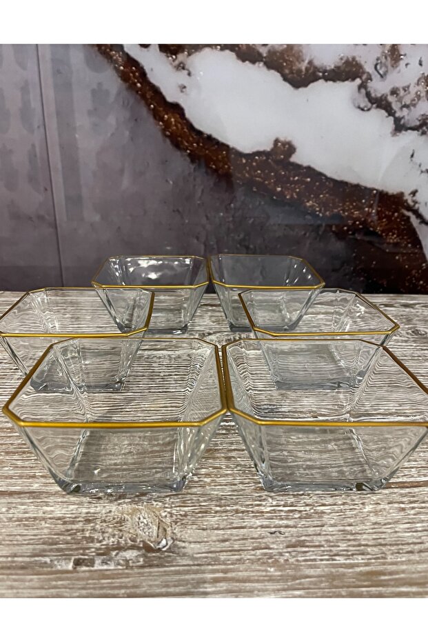 Lava Gold Gilt 6 Pieces Bowl Krn260