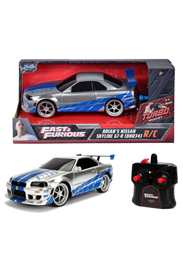 1:24 Remote Control Fast & Furious Brian's 2002 Nissan Skyline Gt-R (Bnr34)