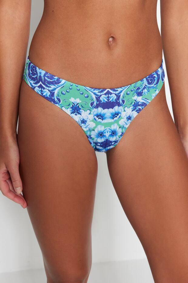 Etnik Desenli Normal Paça Bikini Altı TBESS22BA0306 - 4