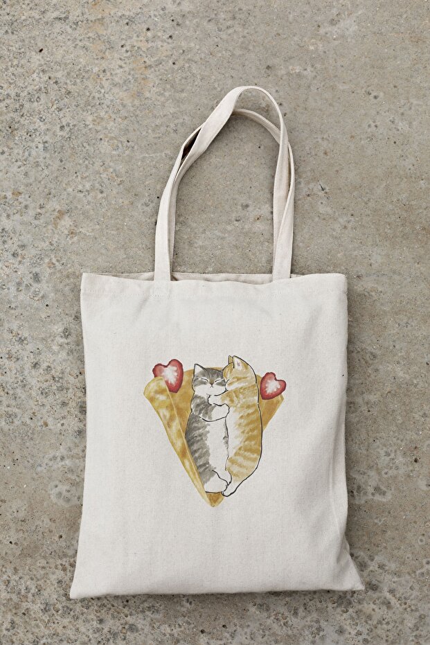 Sleeping Cats Printed Cloth Bag