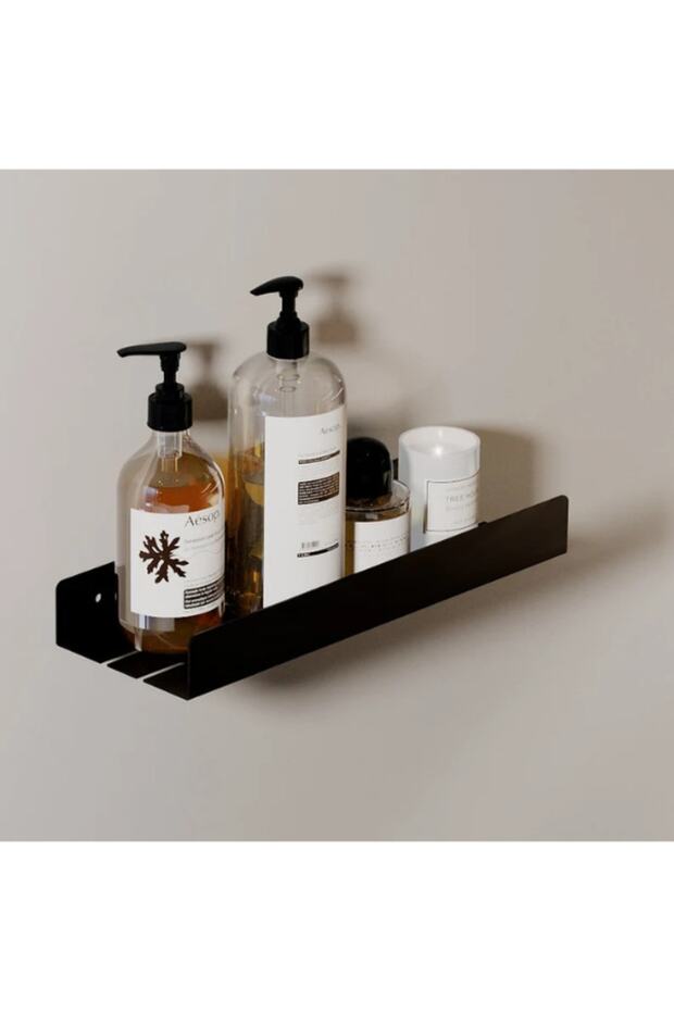 Modern, Aesthetic Design Metal Shower Rack Stainless Modern Metal Shower Rack Metal Bathroom Rack