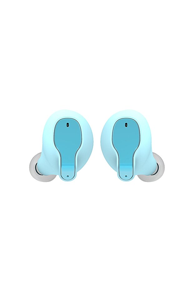 Ios Android Uyumlu  Bluetooth Kulaklık Mavi - 3