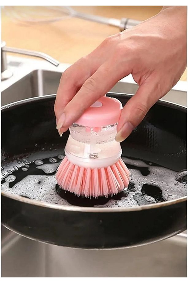 Deterjan Hazneli Bulaşık Fırçası Hazneli Mutfak Banyo Yıkama Fırçası - 7