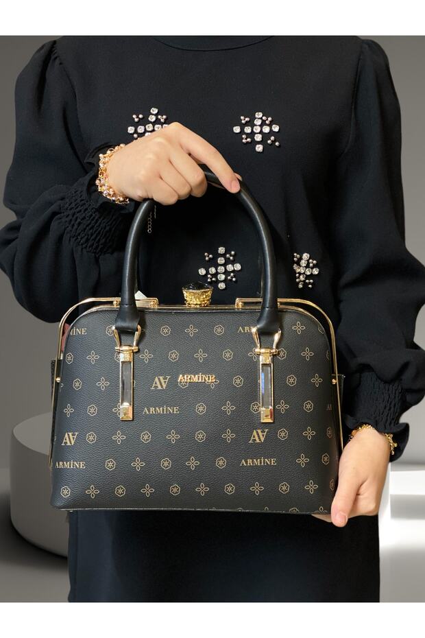 339 حقيبة سوداء مطبوعة