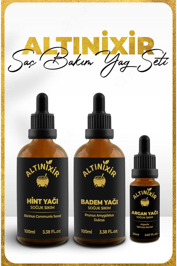 Saç Bakım Seti (hint,badem,argan) - 1