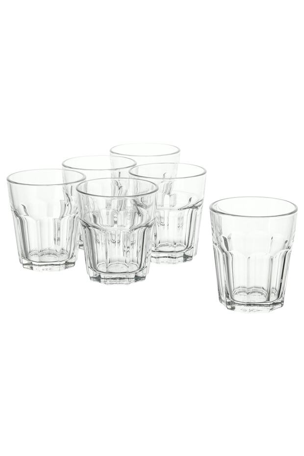 6 Adet Bardak Seti 270 Ml Özel Sertleştirilmiş Cam Yükseklik: 10 Cm - 1