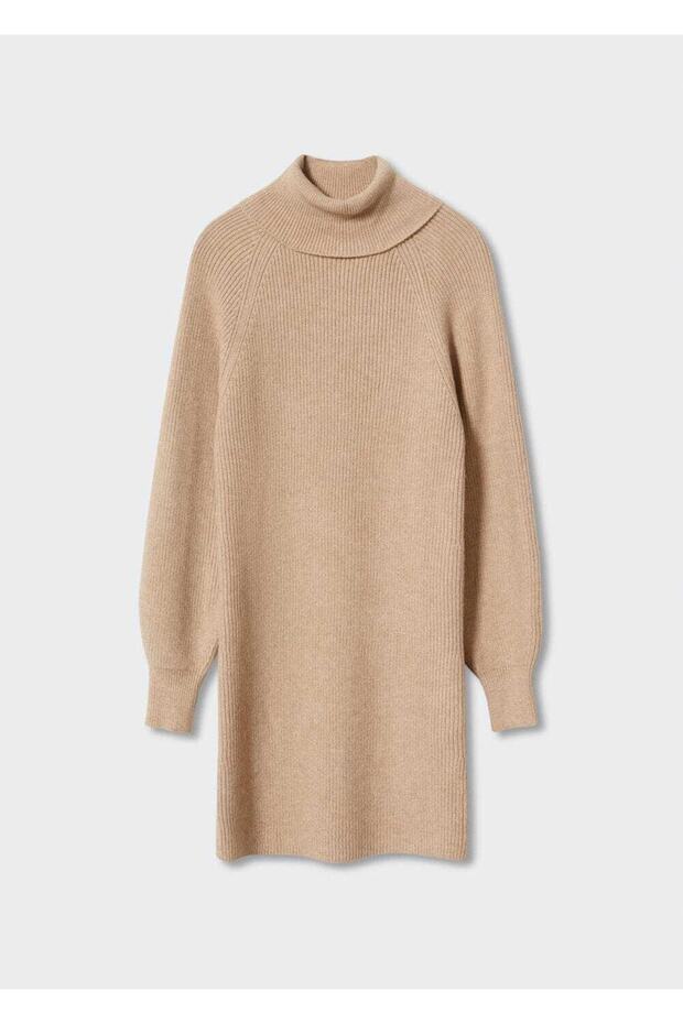 Ribana Balıkçı Yaka Elbise - 3