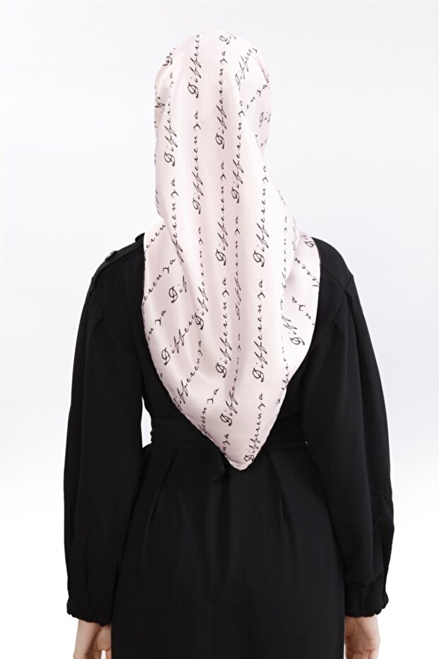 Logo Pattern Scarf Powder - 3