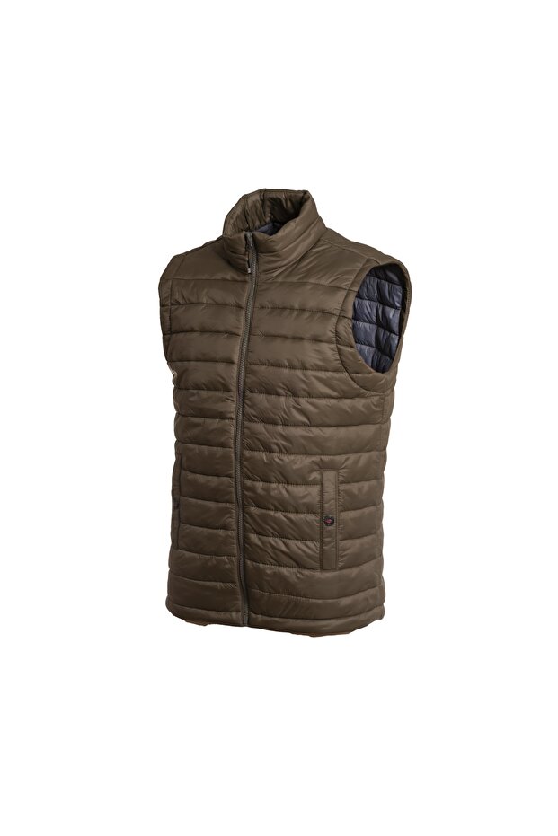 Erkek Haki Şişme Yelek - 1