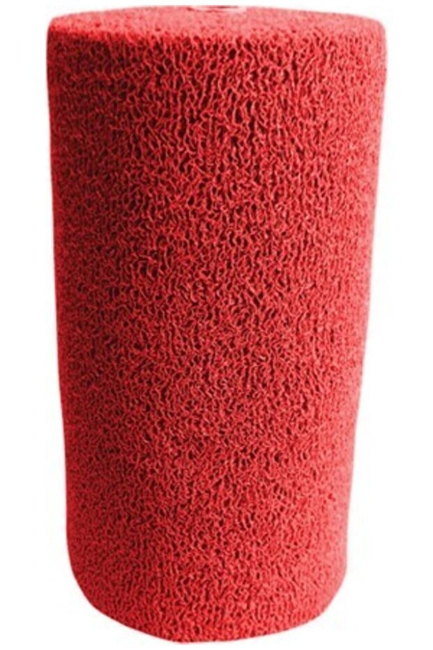 14mm Red Color Curly Mat Width 100cm X Length 8m