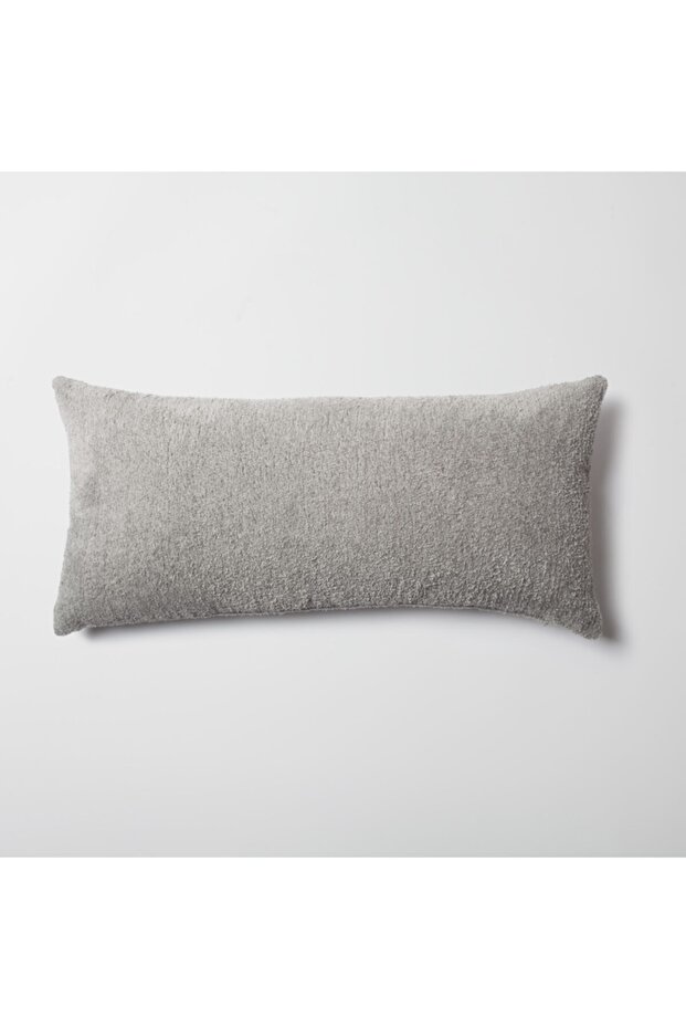 "Cozy" - Sheepskin Textured Feather Throw Pillow 35x70 (INCLUDED INSIDE PILLOW)