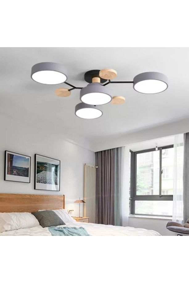 Modern Ahşap Led Avize - 3
