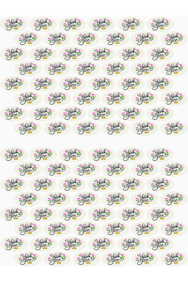 بطاقة شكر 96 قطعة 4 سم × 2.2. سم