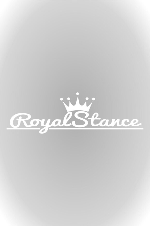 30 Cm White Royal Stance Auto Sticker, Car Sticker