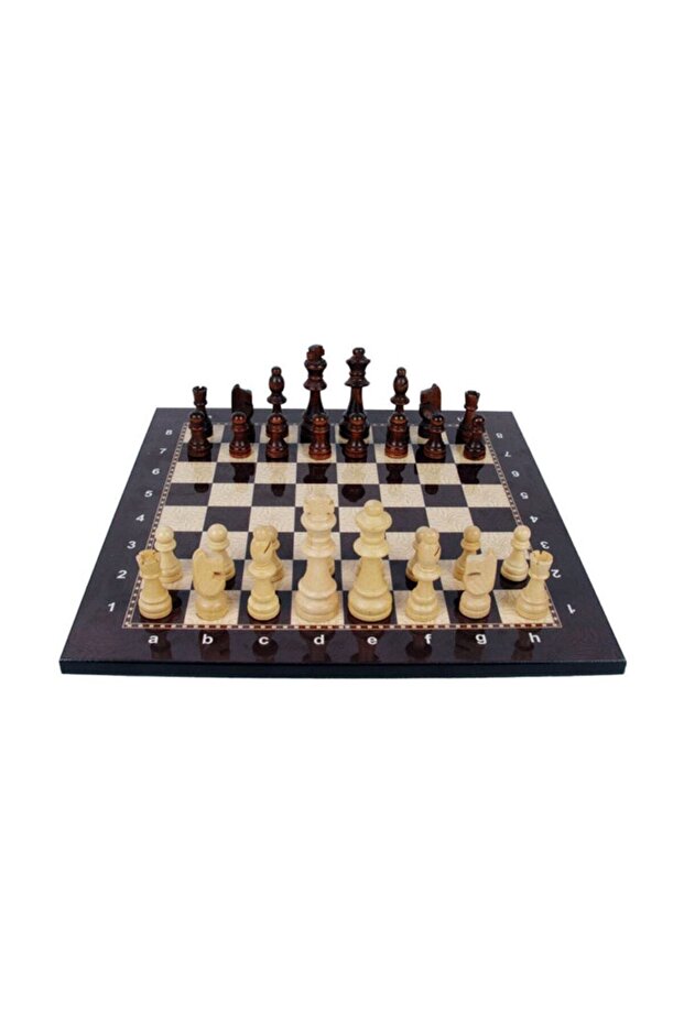 Luxury Tree Wooden Chess Set Set Wooden Figure Checkers Superior Quality Sera Game