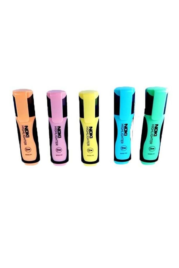 Pastel Highlighter 9000p 5'li Işaretleme Kalemi Nokı - 2
