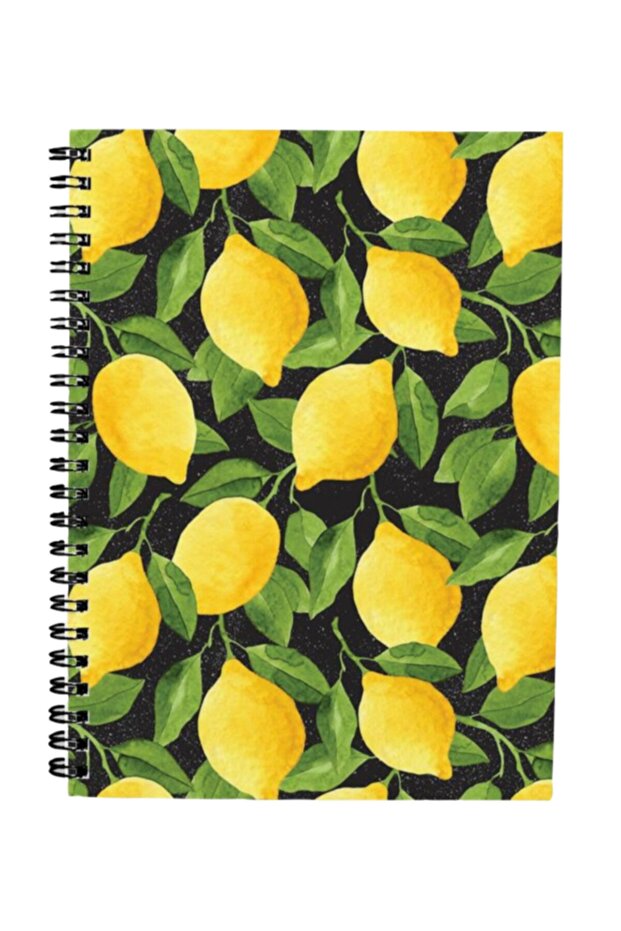 Gift - N097 A5 Design Spiral Notebook - Lemon Tree