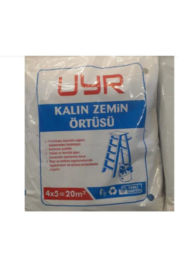Kalın Zemin Örtüsü Örtü Zemin Brandası Eşya Koruma Naylonu 4x5=20metrekare - 3