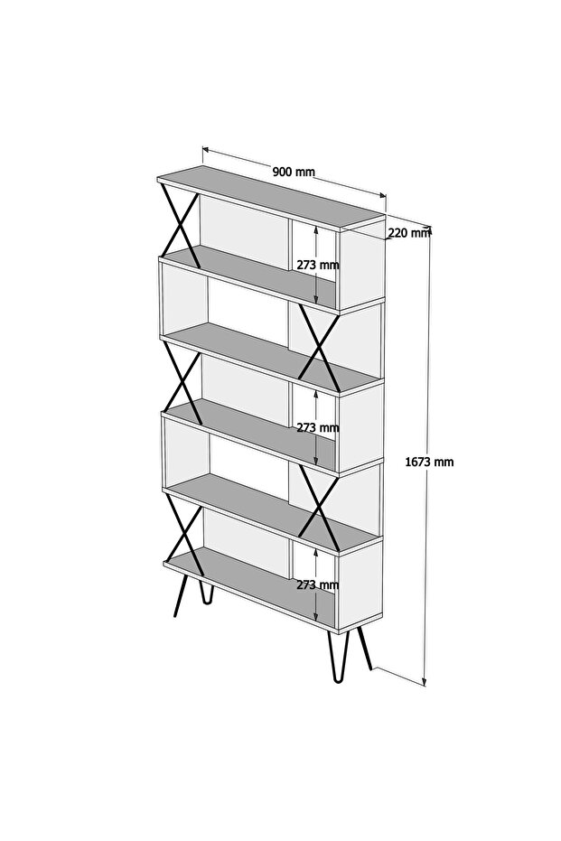 Extra Kitaplık - Beyaz - 4