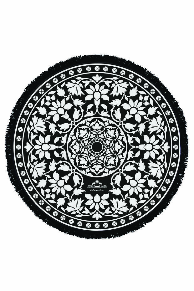 Στρογγυλή πετσέτα παραλίας - 1