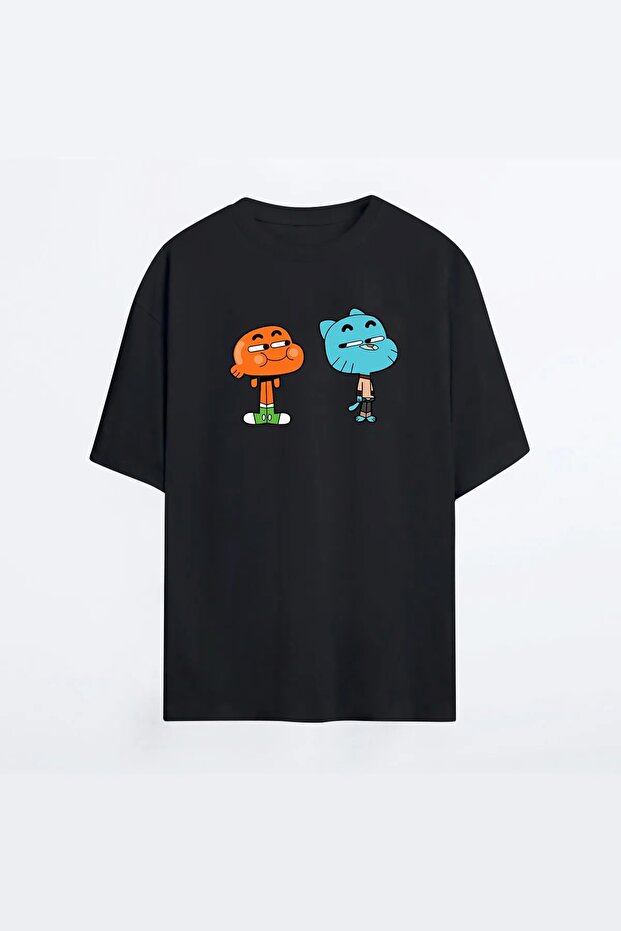 Gumball And Darwin Printed T-Shirt