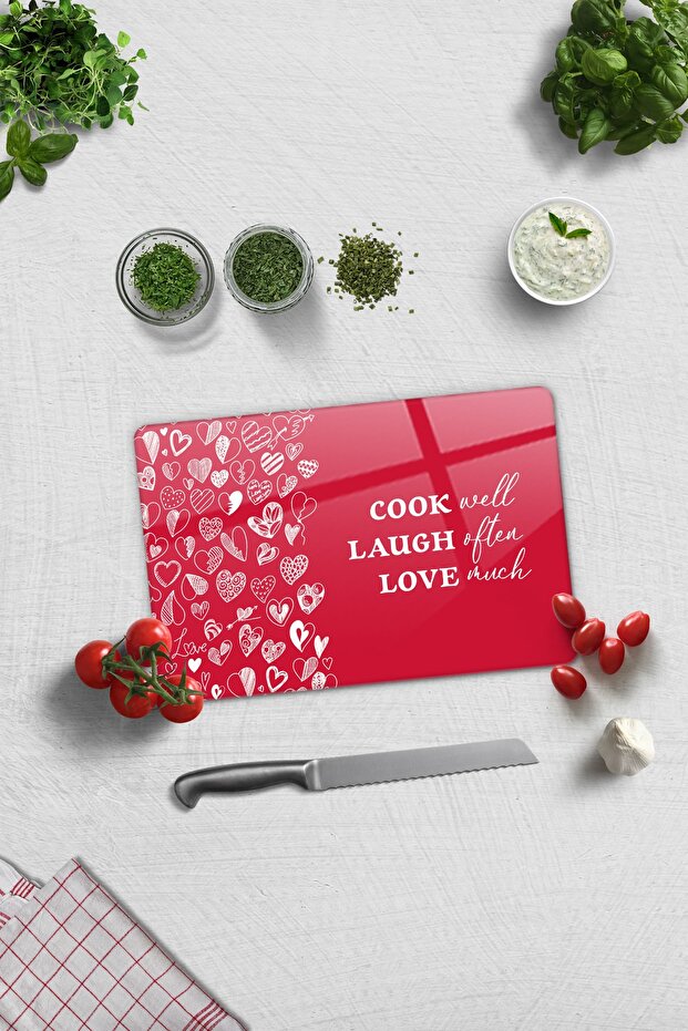 Glass Cutting Board - Glass Cutting Board | Cook Well | 20cm X 30cm