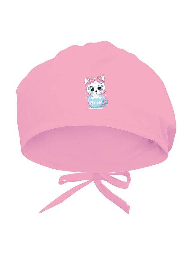Cute Cat Design Surgical Bonnet in Cup