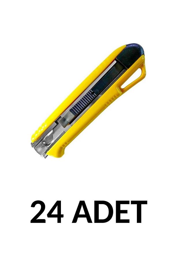 24 Adet Güvenlikli Profesyonel Geniş Maket Bıçağı No:232 - 1