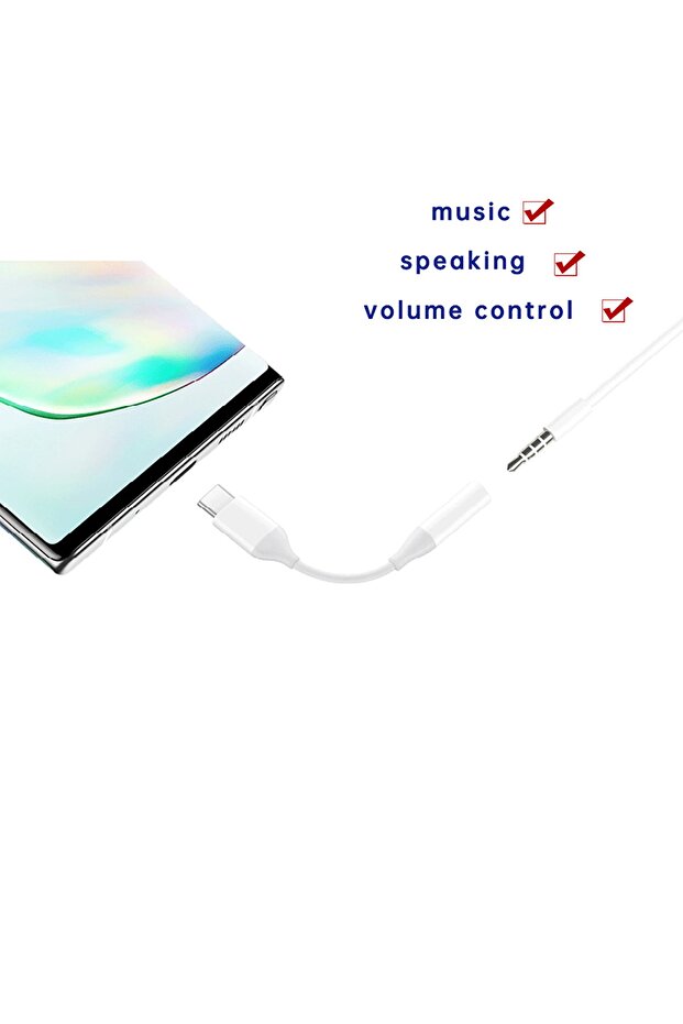 كابل محول سماعة الرأس المتوافق مع النوع C - 4