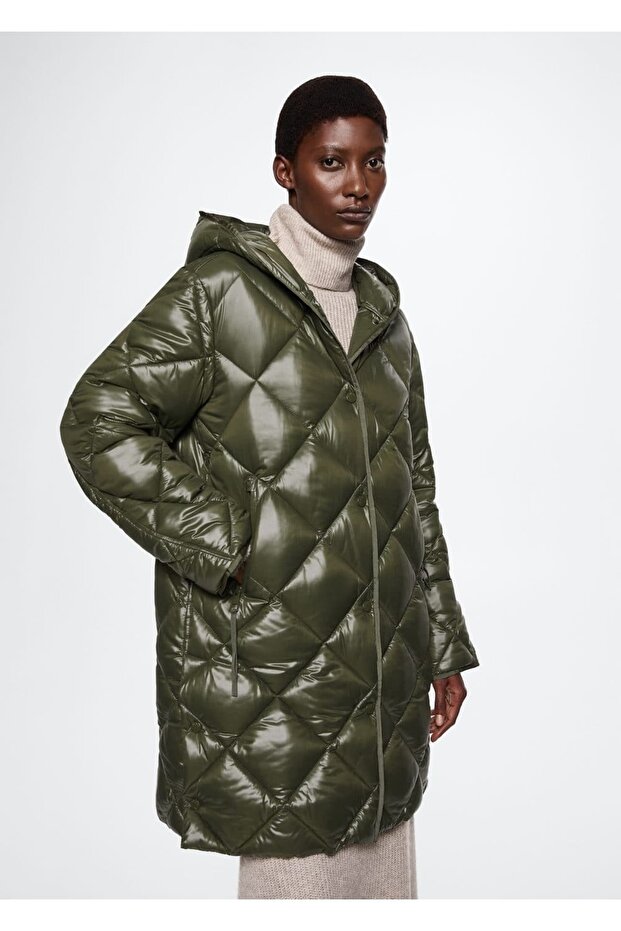 Kapüşonlu Kapitone Anorak - 1