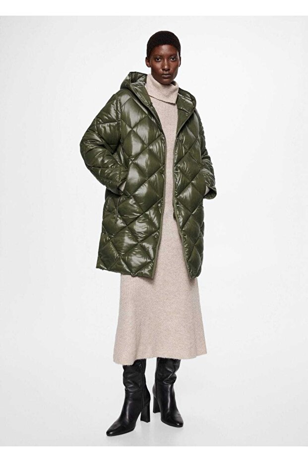 Kapüşonlu Kapitone Anorak - 2