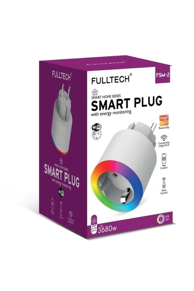 Smart Plug Fsm-2 Current Protected Smart Socket RGB Light 2.4 G Wifi
