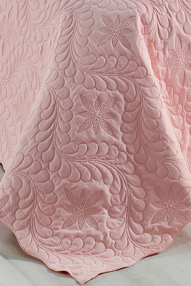 Ivy Pudra Tek Kişilik Microfiber Kapitone Yatak Örtüsü - 3