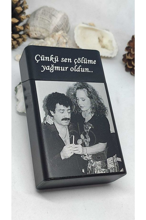 Müslüm Gürses & Muhterem Nur Işlemeli Sigara Kutusu - Çiftlere Özel - 1