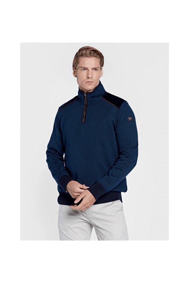 Men's Zıpped Pullover C.w. Wool - 1