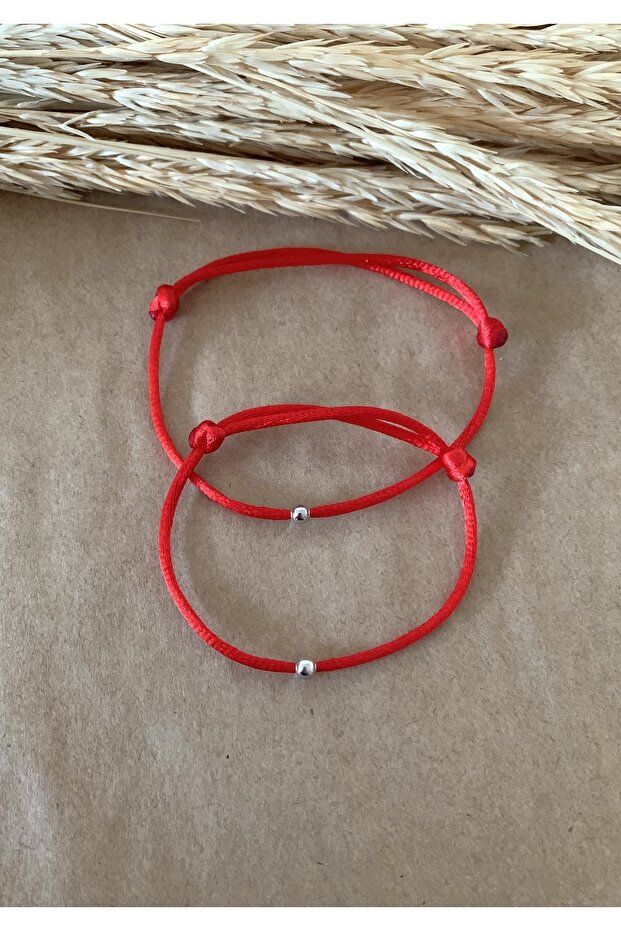 Red Thick Rope Lover Couple Bracelet