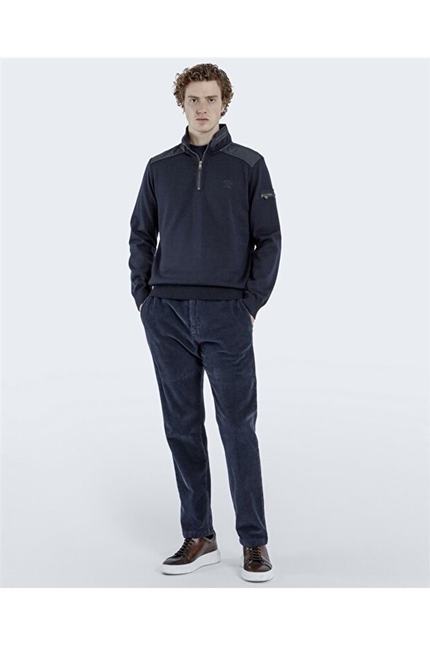 Men's Zıpped Pullover C.w. Wool - 4