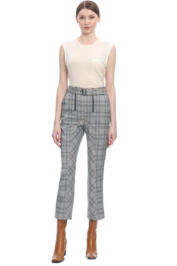 Self Potrait Gri Pantolon - 4