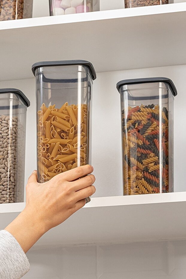 12 Pieces 24 Pieces 1300ml Rectangular Dry Pulses and Food Storage Container Set with Vacuum Lid - 3