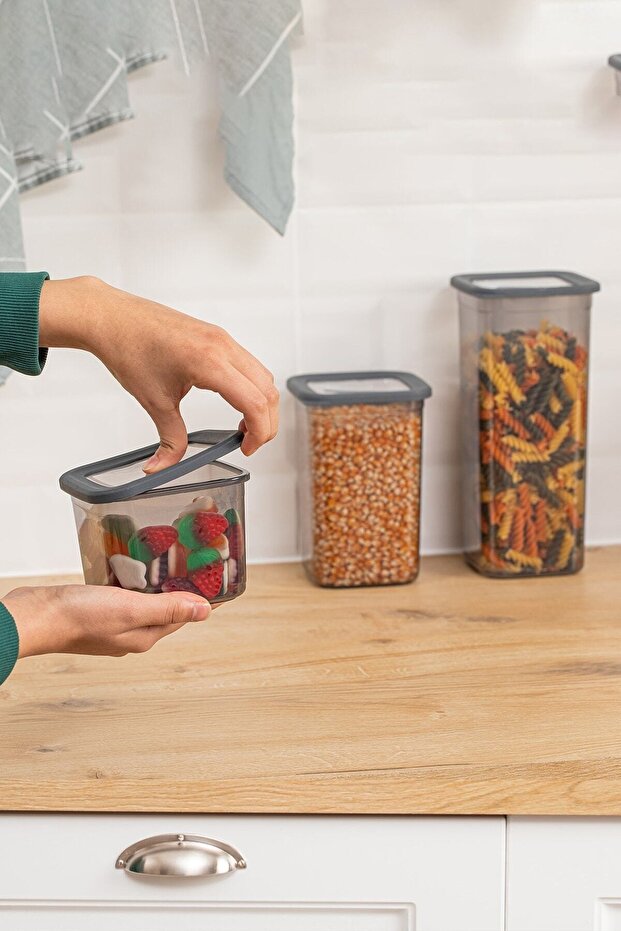 12 Pieces 24 Pieces 1300ml Rectangular Dry Pulses and Food Storage Container Set with Vacuum Lid - 4