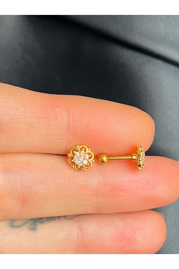 Çelik Kıkırdak Helix Tragus Piercing(1adet) - 1