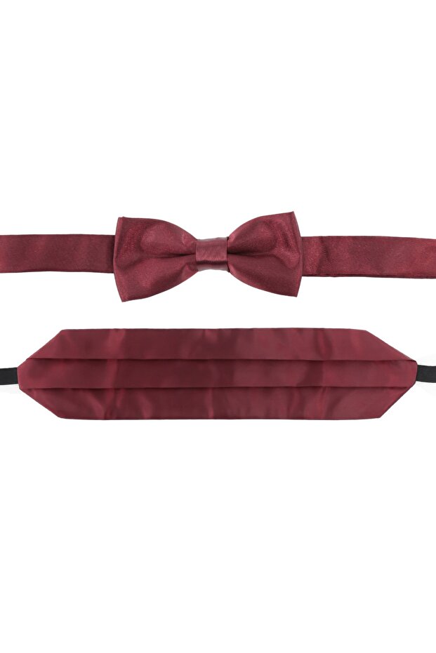Erkek Çocuk Saten Kuşak Papyon Set - 1
