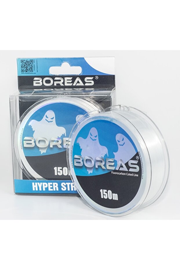 Ghost Fish Tape 150m 0.241mm 8.60kg Transparent Fluorocarbon Coated