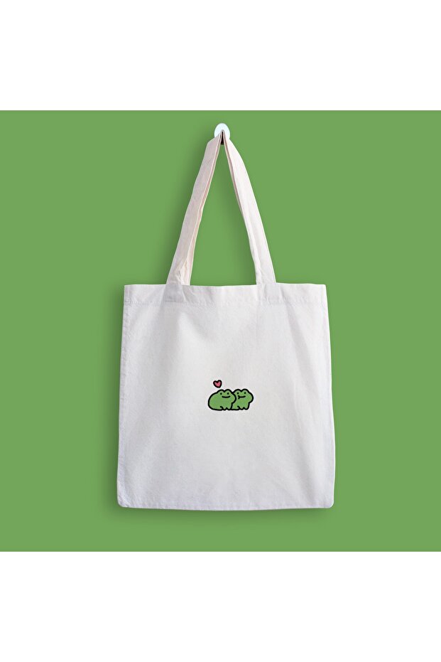 Frogs Printed Cloth Bag - 1