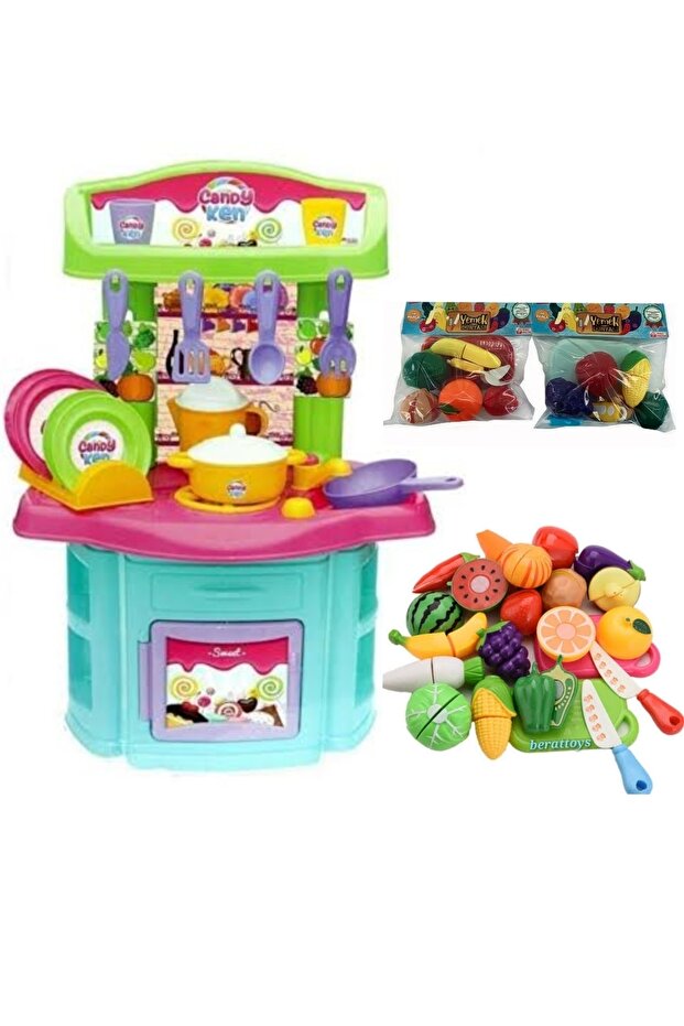 28 Pieces Cuttable Fruit 16 Piece Kitchen Set Household Game Cutting Toy Fruit Vegetable