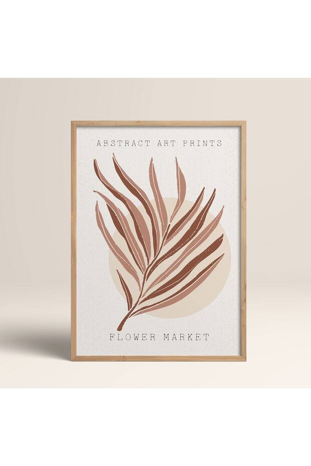 Wooden Framed Abstract Colorful Patterns Flower Modern Art Painting