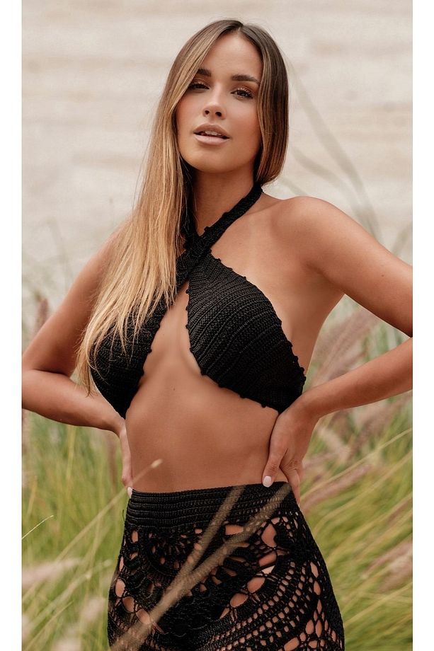 Major Tığ Işi Örme Büstiyer Bikini Üstü - 1