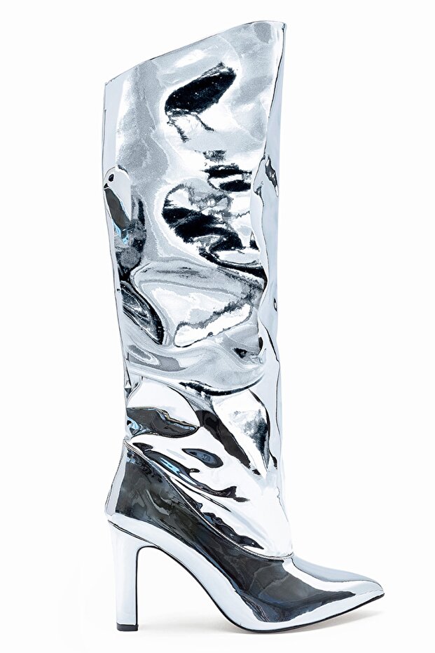 Silver Top Boots - 4